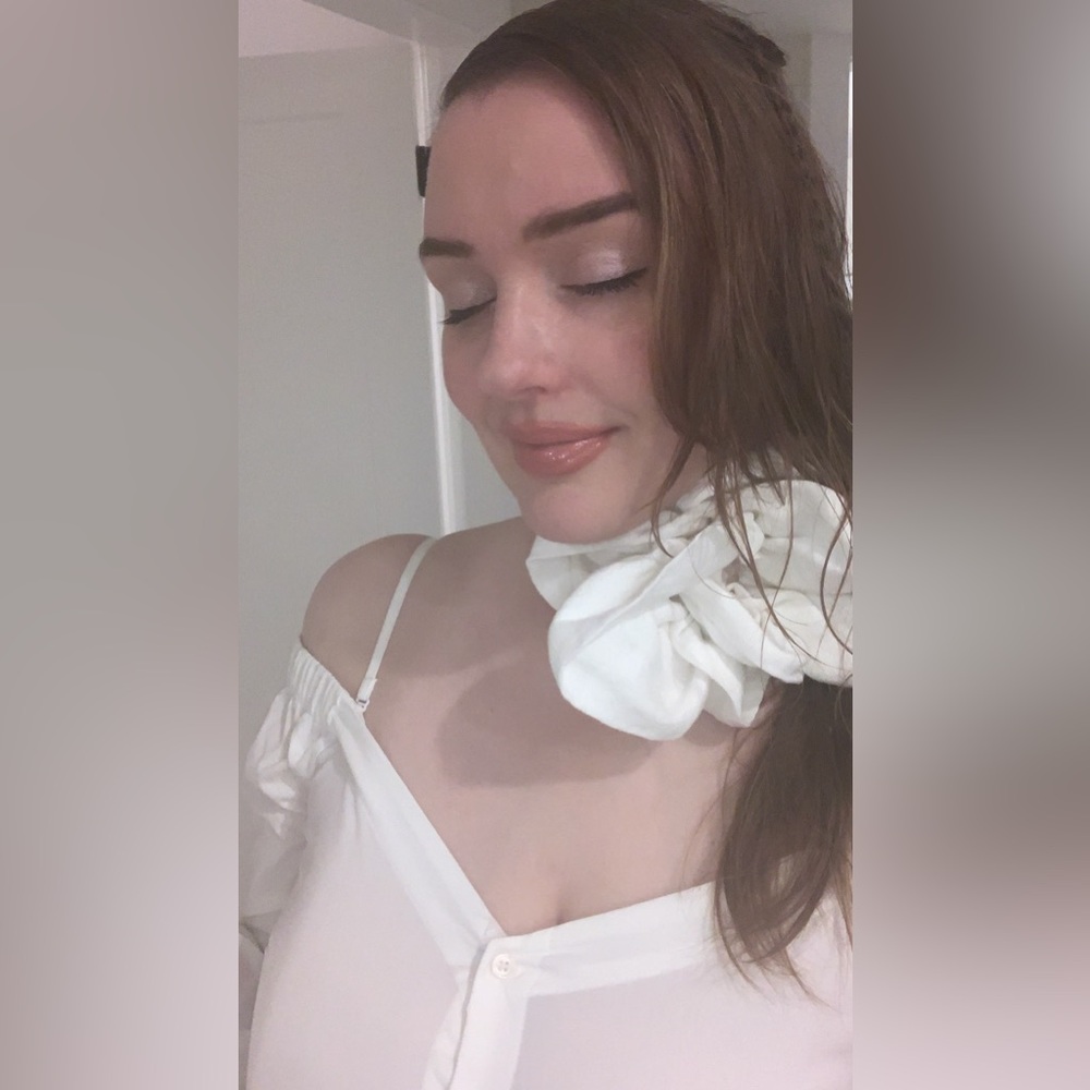 Large Rose Quartz Flower Choker